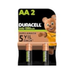 Duracell Şarj Edilebilir AA Kalem Pil 1300 mAh 2'li Paket resmi