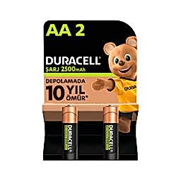 Duracell Şarj Edilebilir AA Kalem Pil 2500 mAh 2'li Paket resmi