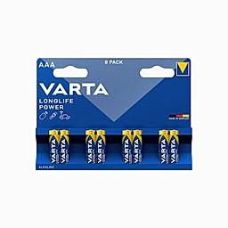 Varta Alkaline Longlife Power AAA İnce Pil 8'li Paket resmi
