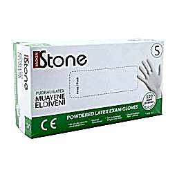 Stone Lateks Pudralı Muayene Eldiveni Small 100'lü Beyaz