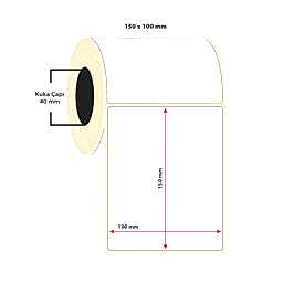 Taroks Termal Etiket 150x100 Tekli 250 Sarım