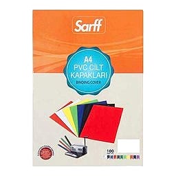 Sarff Pvc Cilt Kapağı 450 Mikron A4 50'li Paket - Opak Beyaz