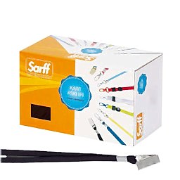 Sarff Yaka Kartı İpi Metal Klips 50'li Paket Siyah 15311201