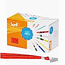 Sarff Yaka Kartı İpi Metal Klips 50'li Paket Kırmızı 15311203