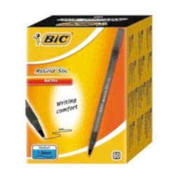 Bic Round Stic Tükenmez Kalem 1.0 mm 60'lı Paket - Siyah