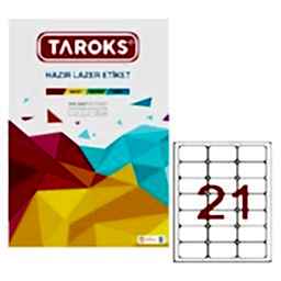 Taroks Lazer Etiket Tr-1021  63,5X38,1