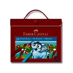 Faber Castell Pastel Boya Çantalı Köşeli 24 Renk