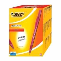 Bic Round Stic Tükenmez Kalem 1.0 mm 60'lı Paket - Kırmızı