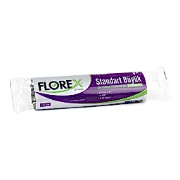 Florex 526 Standart Çöp Torbası Büyük Boy 65 x 80 cm 10 Adet - Siyah