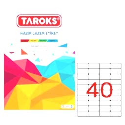 Taroks  Lazer Etiket Tr-1040 52,5X29,7