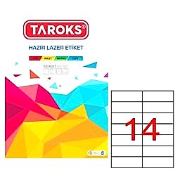 Taroks Lazer Etiket Tr-1712 105X42,43