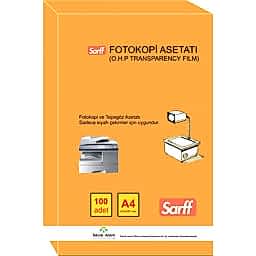 Sarff Fotokopi ve Tepegöz Asetatı A4 100lü 15330089