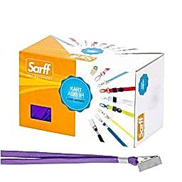 Sarff Yaka Kartı İpi Metal Klips 50'li Paket Mor 15311206