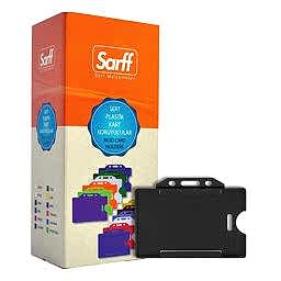 Sarff Kart Muhafaza Kabı Yatay 50'li Paket Siyah 15323012