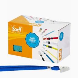 Sarff Yaka Kartı İpi Metal Klips 50'li Paket Mavi 15311204