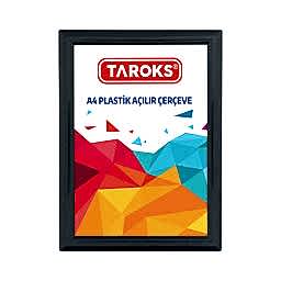 Plastik Açılır Çerçeve A4 Siyah
