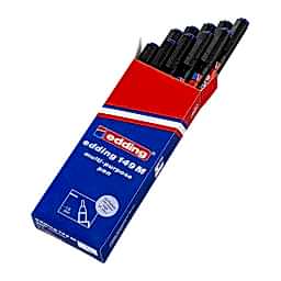 Edding 149M Silinebilir Asetat Kalemi Silgili 1.0 mm Mavi 10 Adet
