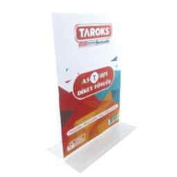 Taroks Föylük A5 Dikey T Tipi Çift Taraflı Pleksi