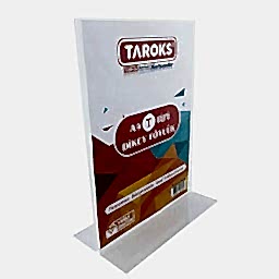 Pleksi Fiyatlık Çift Taraflı A4 Dikey T Tipi