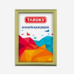 Plastik Açılır Çerçeve A4 Altın