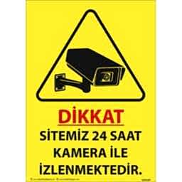 Sitemiz 24 Saat Kamera ile İzlenmektedir Uyarı Levhası U02187