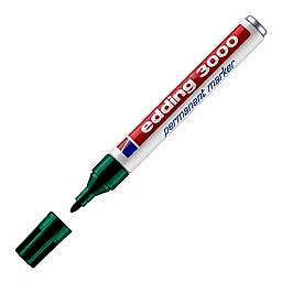 Edding 3000 Permanent Marker Kalem Yuvarlak Uç 1.5 - 3 mm - Yeşil