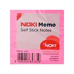 Noki Yapışkanlı Not Kağıdı Pembe 75x75