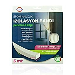 Boss Tape Pencere Kapı İzolasyon Bandı Edm Kauçuk 15 mm x 5 m - Beyaz