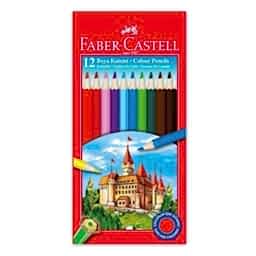 Faber Castell Kuru Boya Kalemi Tam Boy 12 Renk 116312
