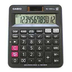 Casio MJ-120D Plus Masaüstü Hesap Makinesi 12 Haneli