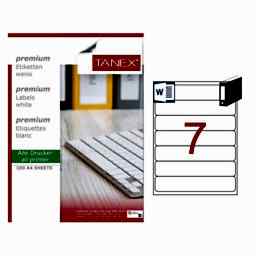 Tanex TW-2107 Lazer Etiket 192,5 x 39 mm