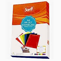 Sarff Pvc Cilt Kapağı 450 Mikron A4 50'li Paket - Opak Mavi