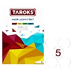 Taroks Lazer Etiket Yuvarlak TR-2161 100 mm