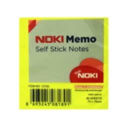 Noki Yapışkanlı Not Kağıdı Limon Sarı 75x75
