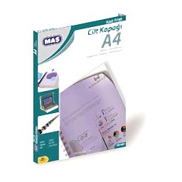 MAS Cilt Kapağı PP A4 100'lü Paket Kırmızı