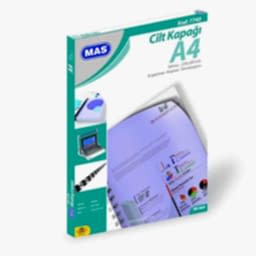 MAS Cilt Kapağı PP 160 Mikron A4 100'lü Paket Siyah