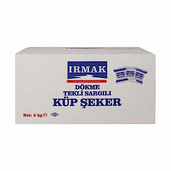 Irmak Dökme Tek Sargılı Küp Şeker 5 Kg