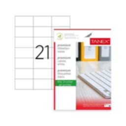Tanex TW-2124 Lazer Etiket 70 x 42,43 mm