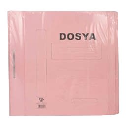 Ful Color Tam Kapak Telli Dosya 50'li Paket - Pembe