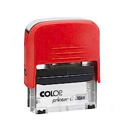 Colop C30 Otomatik Kaşe 18x47 mm Kırmızı Keçe