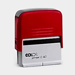 Colop C40 Otomatik Kaşe 22x58 mm Kırmızı Keçe