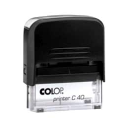 Colop C40 Otomatik Kaşe 22x58 mm Siyah Keçe
