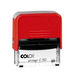 Colop C50 Otomatik Kaşe 30x50 mm Kırmızı Keçe