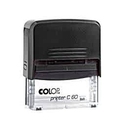 Colop C60 Otomatik Kaşe 37x76 mm Siyah Keçe