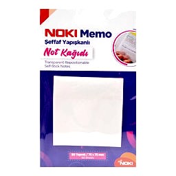 Noki Yapışkanlı Not Kağıdı Şeffaf 75x75 50 Adet