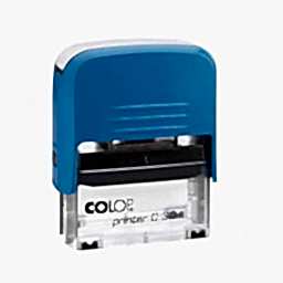 Colop C30 Otomatik Kaşe 18x47 mm Mavi Keçe