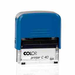 Colop C40 Otomatik Kaşe 22x58 mm Mavi Keçe