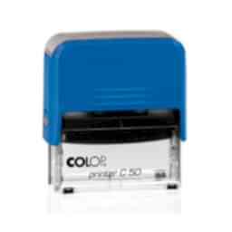 Colop C50 Otomatik Kaşe 30x50 mm Mavi Keçe