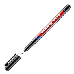 Edding E-141F Asetat Kalemi 0.6 mm - Siyah