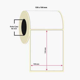 Taroks Kuşe Etiket 150x100 Tekli 500 Sarım